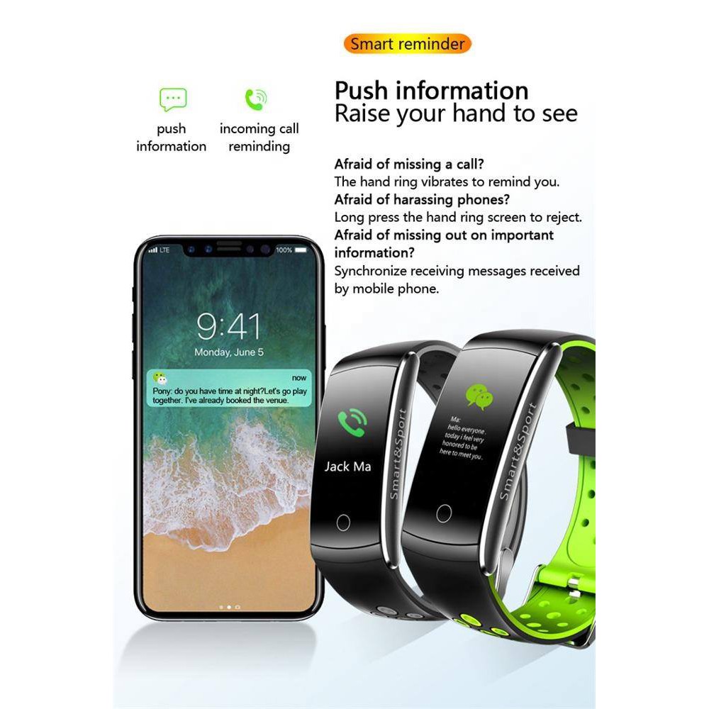 Đồng hồ nam nữ đồng hồ thông minh smart watch chống nước IP68 Smart&Sport kết nối Bluetooth