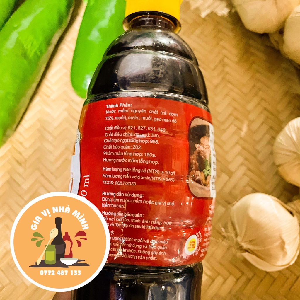 NƯỚC MẮM LIÊN THÀNH NHÃN ĐỎ - CHAI 900ML