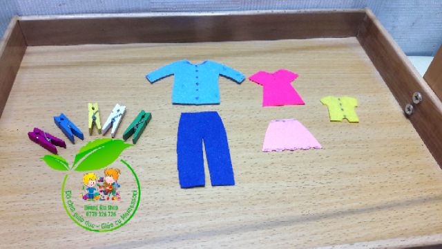 Thực hành cuộc sống - Giá kẹp quần áo