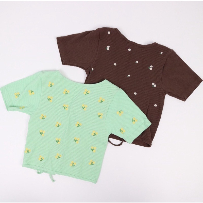 Áo croptop dây cột ngang eo