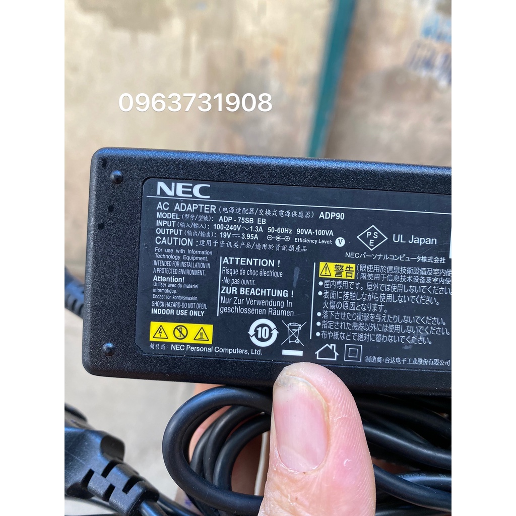 Cục sạc laptop NEC LaVie NEC LaVie LS150 19v 3.95A/4.74A nguyên bản Nec cung cấp