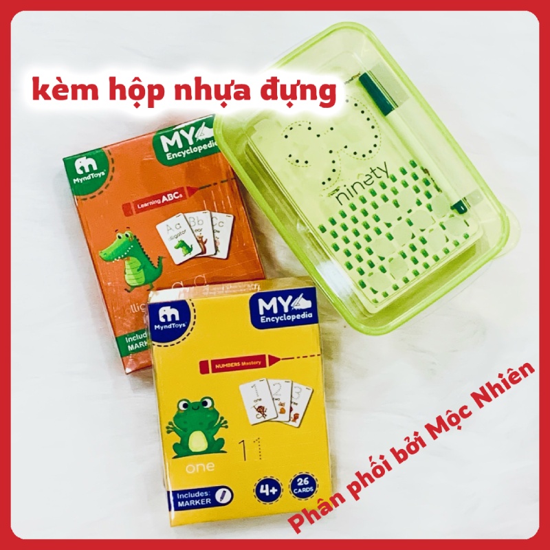 Đồ Chơi Giáo Dục Myndtoys - Thẻ Học Chữ Cái và Số Đếm (My Encyclopedia) Dành Cho Các Bé Trên 4 Tuổi