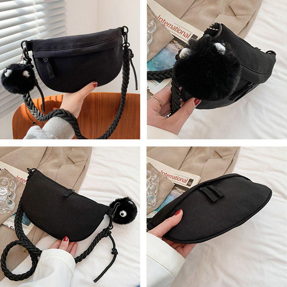 Túi Đeo Chéo Vai Bằng Vải Canvas Thời Trang Dễ Thương MIHAN1