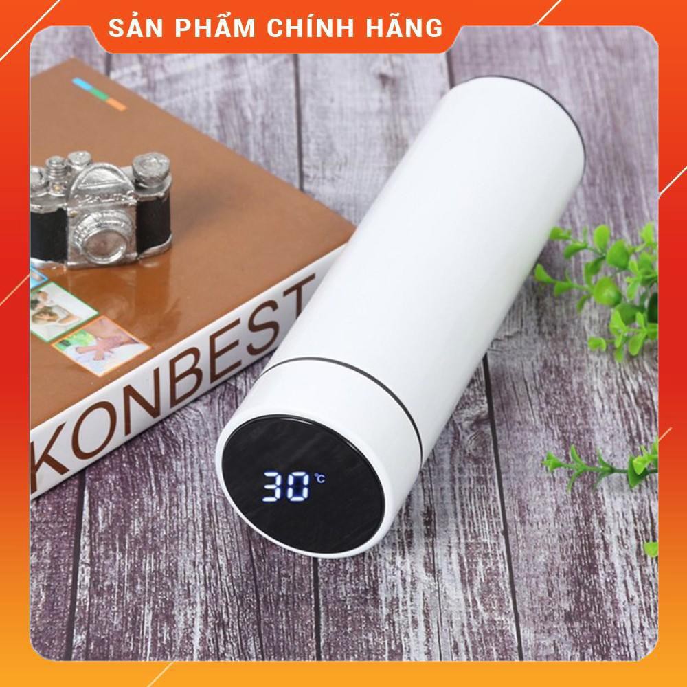 Bình giữ nhiệt 500ml có màn hình hiển thị nhiệt độ-giữ nước nóng,lạnh - pin năng lượng mặt trời