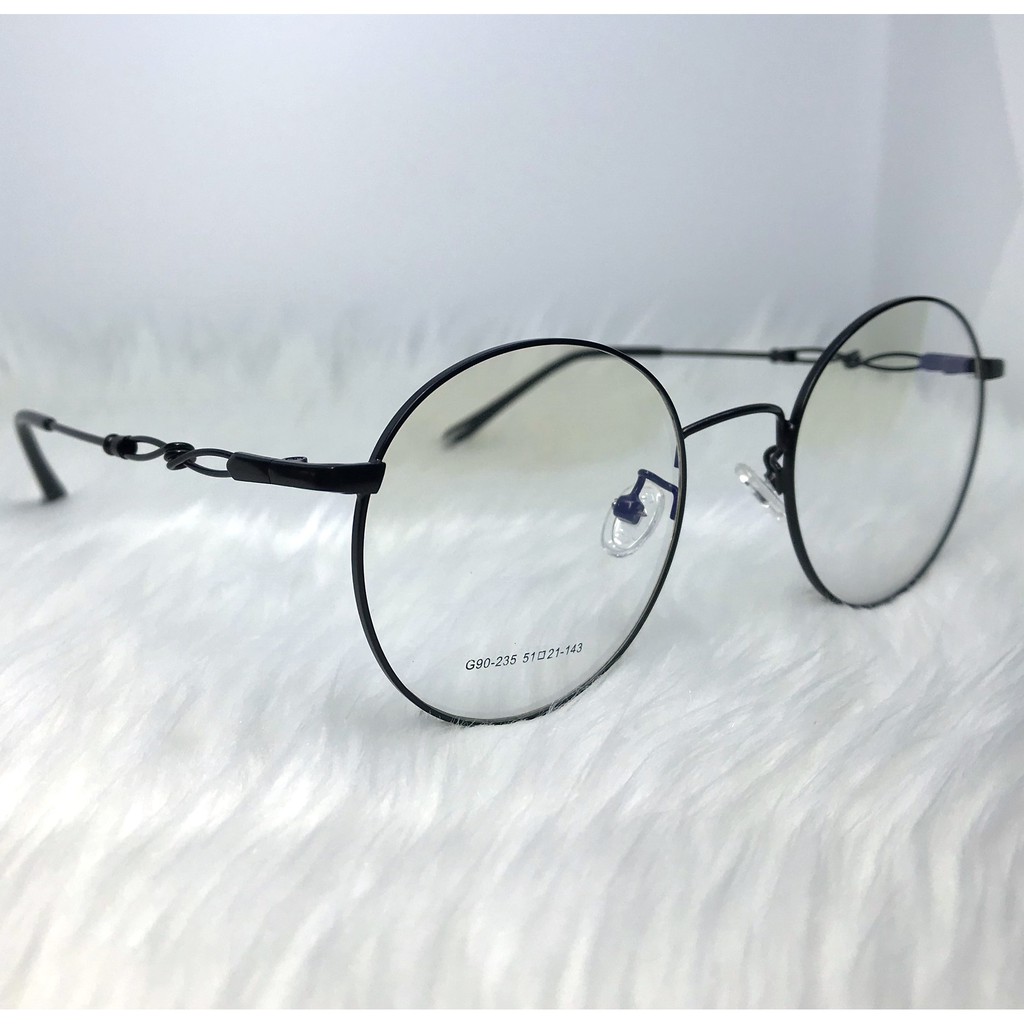 Gọng Kính Cận Mắt Tròn Kim Loại Thời Trang Hàn Quốc (G90-235 51-21-143)-Gọng Kính Mắt Thời Trang H2NEYEWEAR 2019