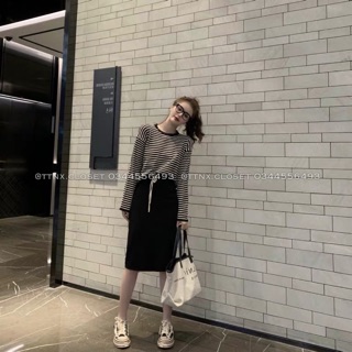 Set áo váy len Quảng Châu cao cấp
