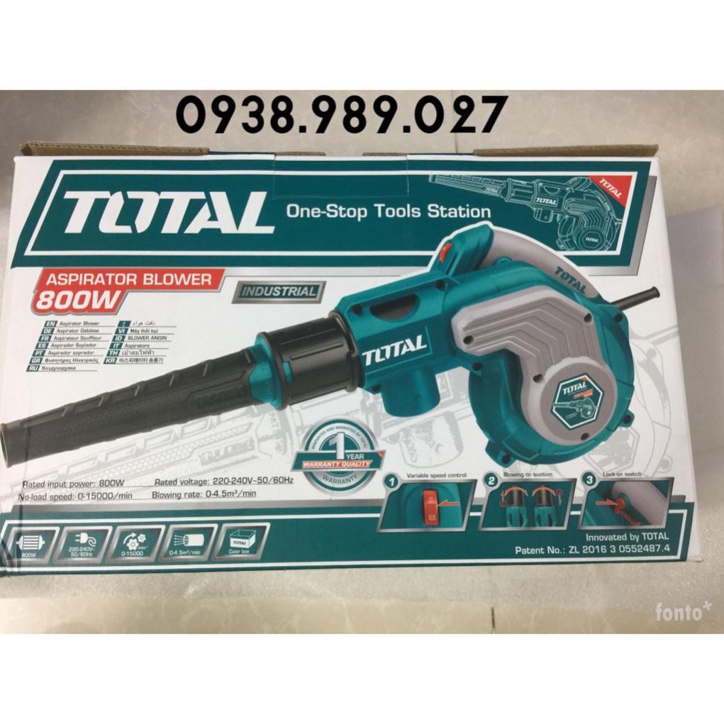 MÁY THỔI BỤI TOTAL 800W TB2086