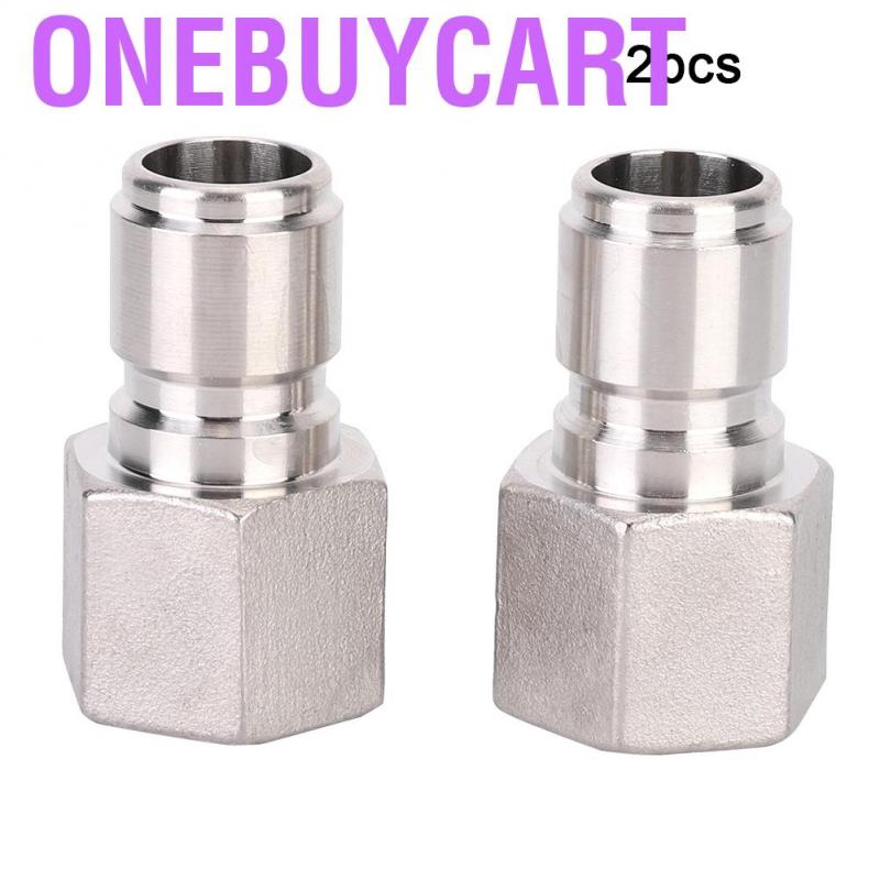 Set 2 đầu nối inox tháo lắp nhanh 1/2inch