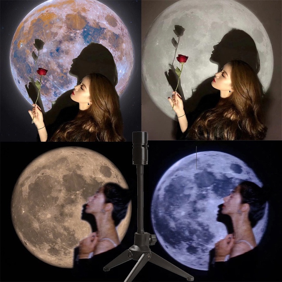 Đèn chiếu mặt trăng 3D độc đáo trang trí cho tiệc sinh nhật