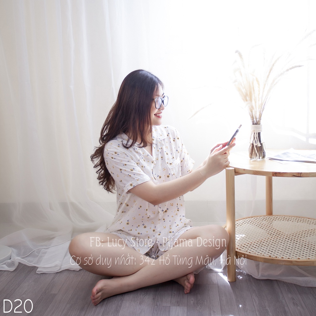 Đồ Bộ Nữ Bò Sữa - Đồ Ngủ Mặc Nhà Nữ Lụa Pijama Ngắn Mềm Mát Cao Cấp Dễ Thương Đẹp | BigBuy360 - bigbuy360.vn