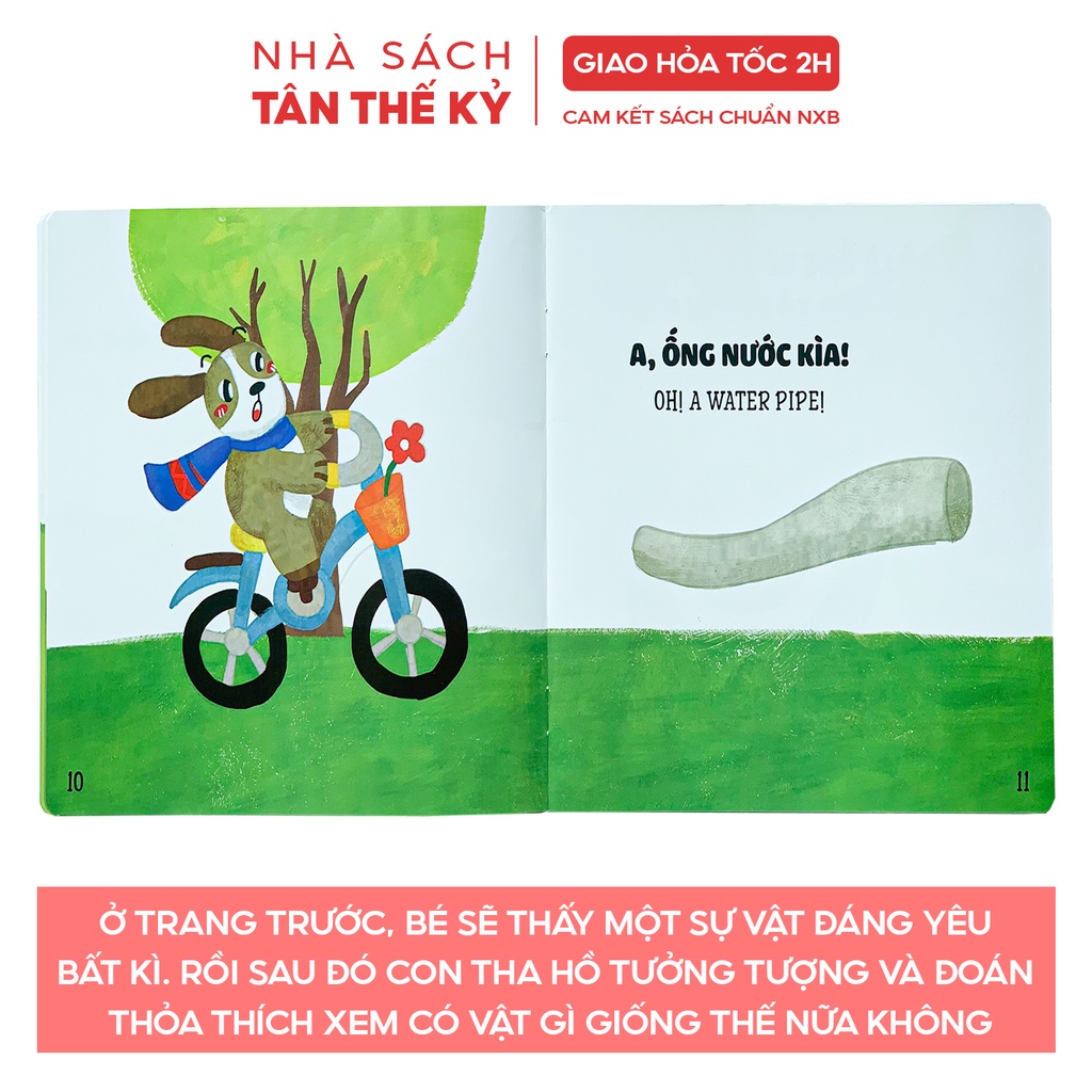 Sách - Ehon Nhật Bản nhận biết Cái gì thế nhỉ? song ngữ Việt Anh (Bộ 4 cuốn)