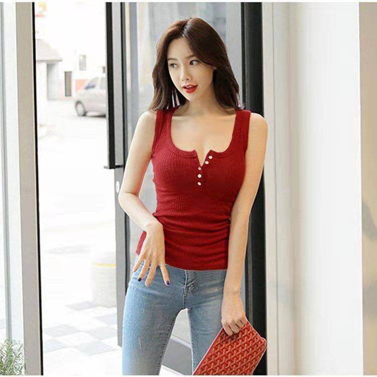 Áo Hai Dây Dáng Ôm Thời Trang Mùa Hè Quyến Rũ Cho Nữ