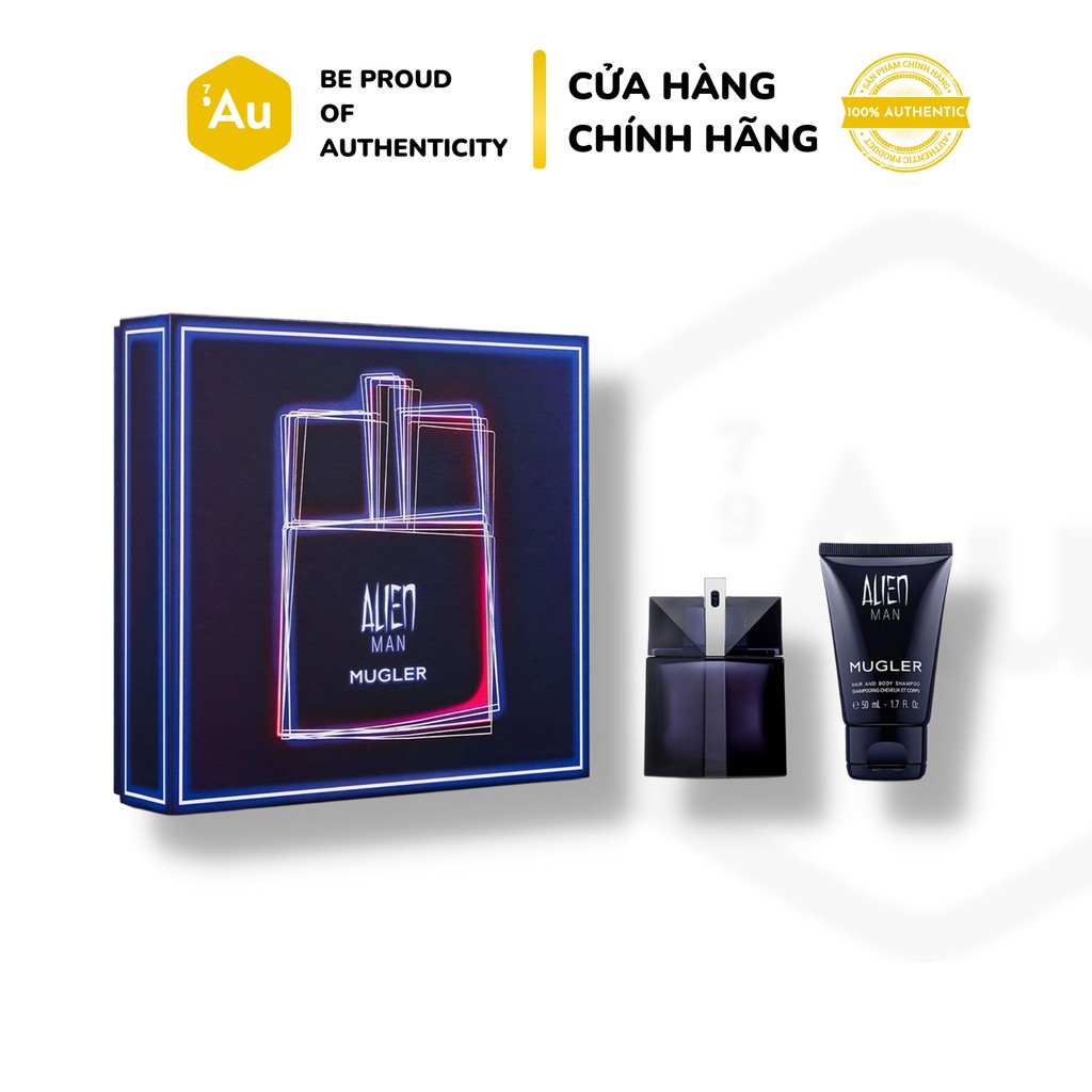 [Hàng Chính Hãng từ công ty L'Oréal] Set Nước Hoa Nam | Mugler Alien Man Eau De Toilette Gift Set 50ml