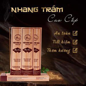 Nhang Trầm thơm cao cấp Búp Sen 30cm 300gam - Trầm hương sạch tự nhiên