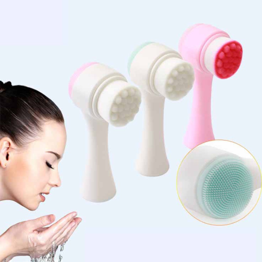 Bàn chải silicon 3D giúp rửa mặt sạch sâu | BigBuy360 - bigbuy360.vn