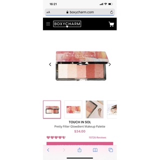 Bảng phấn mắt Touch In Sol GlowDient