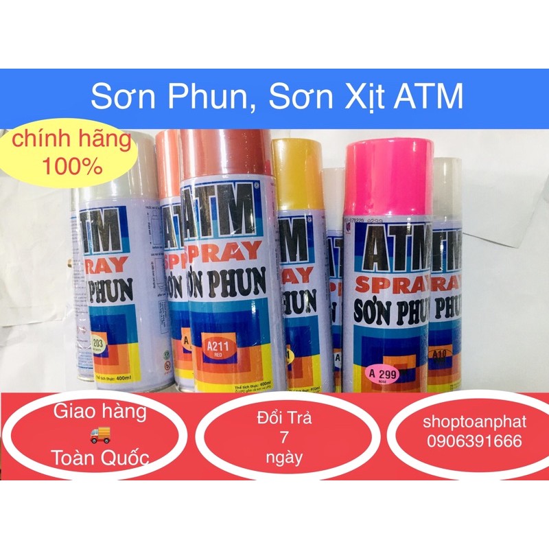 sơn xịt, sơn phun ATM hàng chính hãng công ty