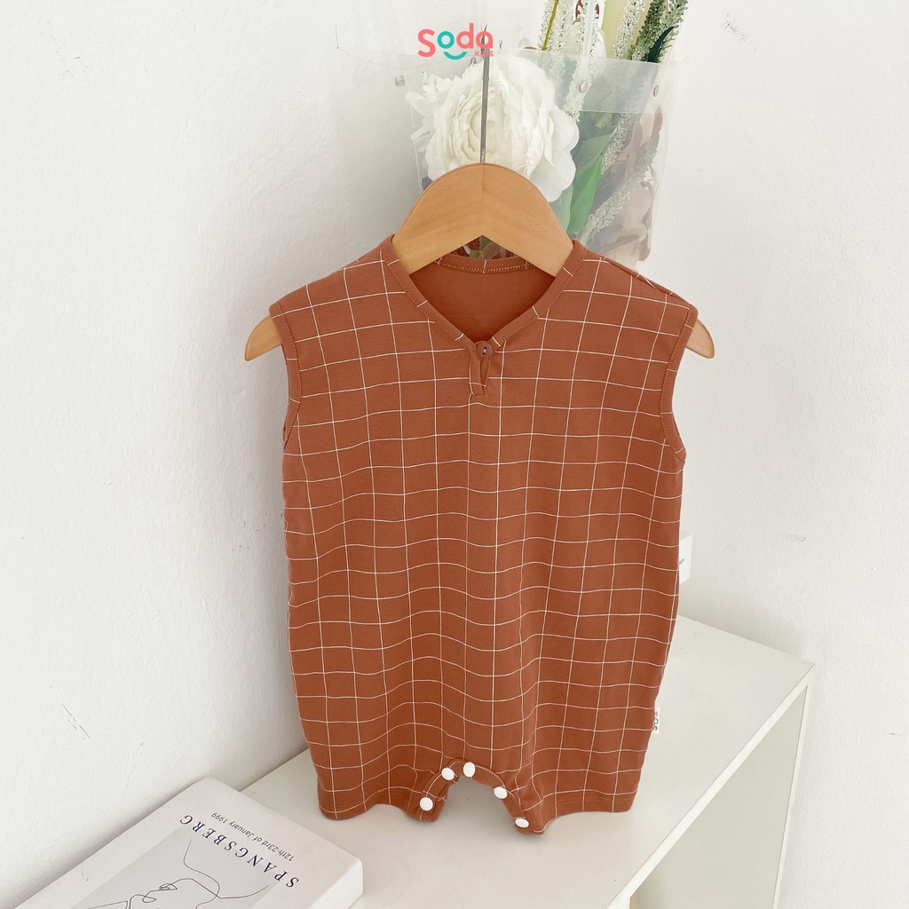 Body cho bé SODA KIDS Kewtie romper chất liệu cotton co giãn 4 chiều, phong cách Hàn Quốc