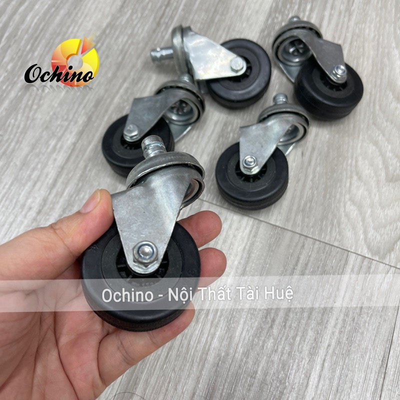 Bánh xe chân ghế xoay, bánh Xe Ghế Xoay Văn phòng màu đen ( gồm 5 bánh 1 bộ)