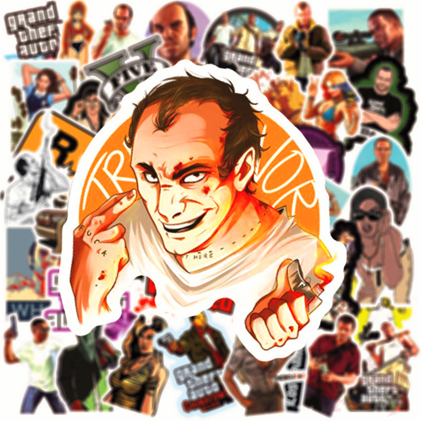 ❉ Grand Theft Auto GTA - Series 02 Rockstar Games Stickers ❉ 50Pcs/Set Waterproof  DIY Fashion Doodle Decals Stickers