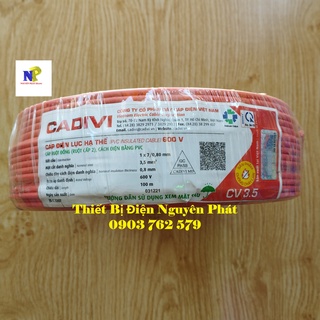 [CADIVI] Dây Điện Đơn CDV3.5 - Cuộn 100m