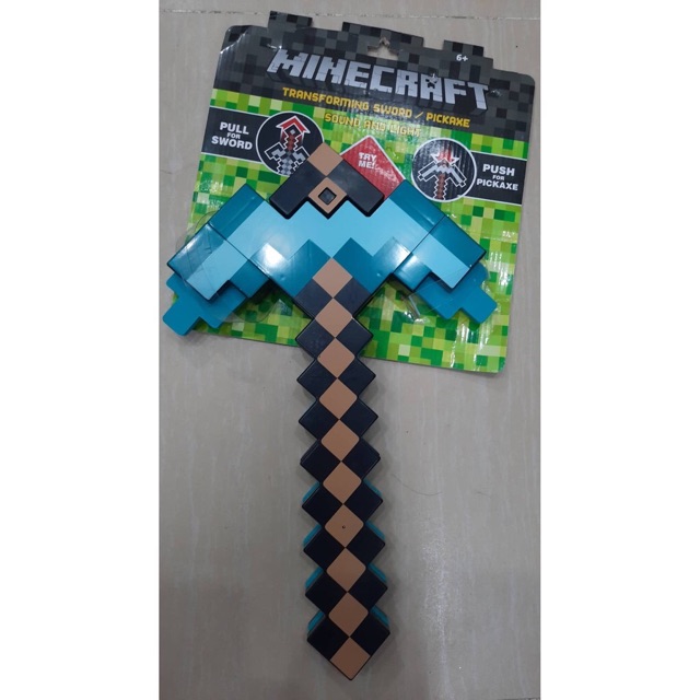 Đồ chơi kiếm minecraft diamond biến hình cho bé