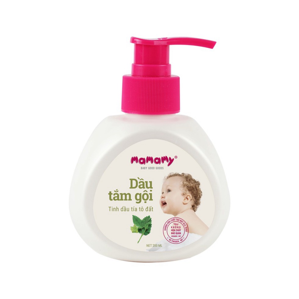Dầu Tắm Gội Thiên Nhiên Mamamy 200ml