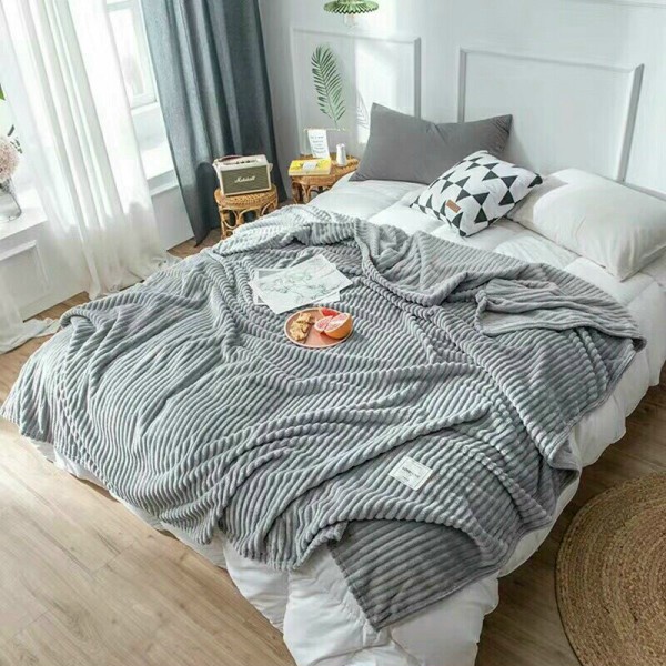 Chăn tuyết nhung, kẻ tăm, chăn văn phòng 2mx2m2 hàng cao cấp, nhiều màu siêu mềm mịn