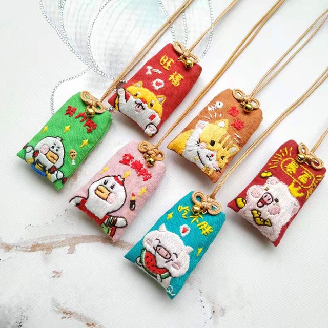 [ CÓ SẴN ] DIY / BỘ KIT TỰ LÀM TÚI OMAMORI HÌNH THÚ 2 ( MẪU MỚI )