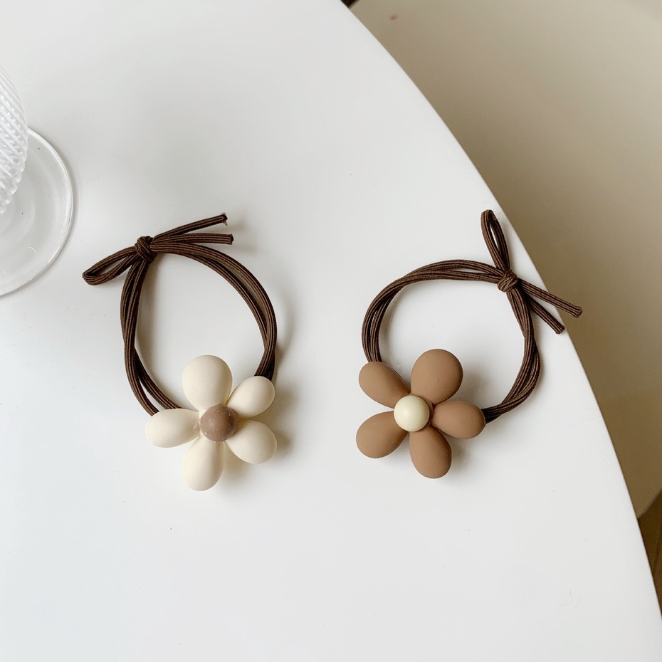 Cột tóc nữ hình hoa đơn giản 2 dây buộc tóc chắc chắn Filibra, phụ kiện thời trang nữ CT023