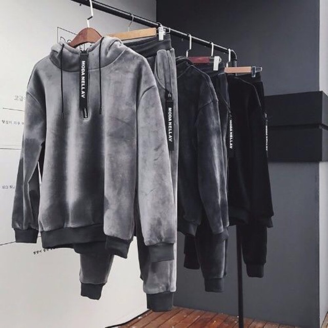 SẴN HÀNG🥰Bộ nhung Nam lót nỉ lông siêu ấm