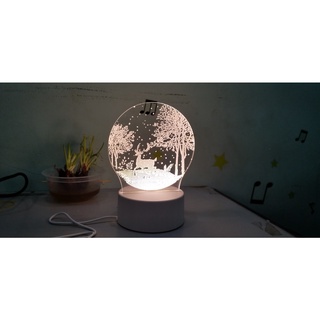 Đèn led 3D nguồn USB