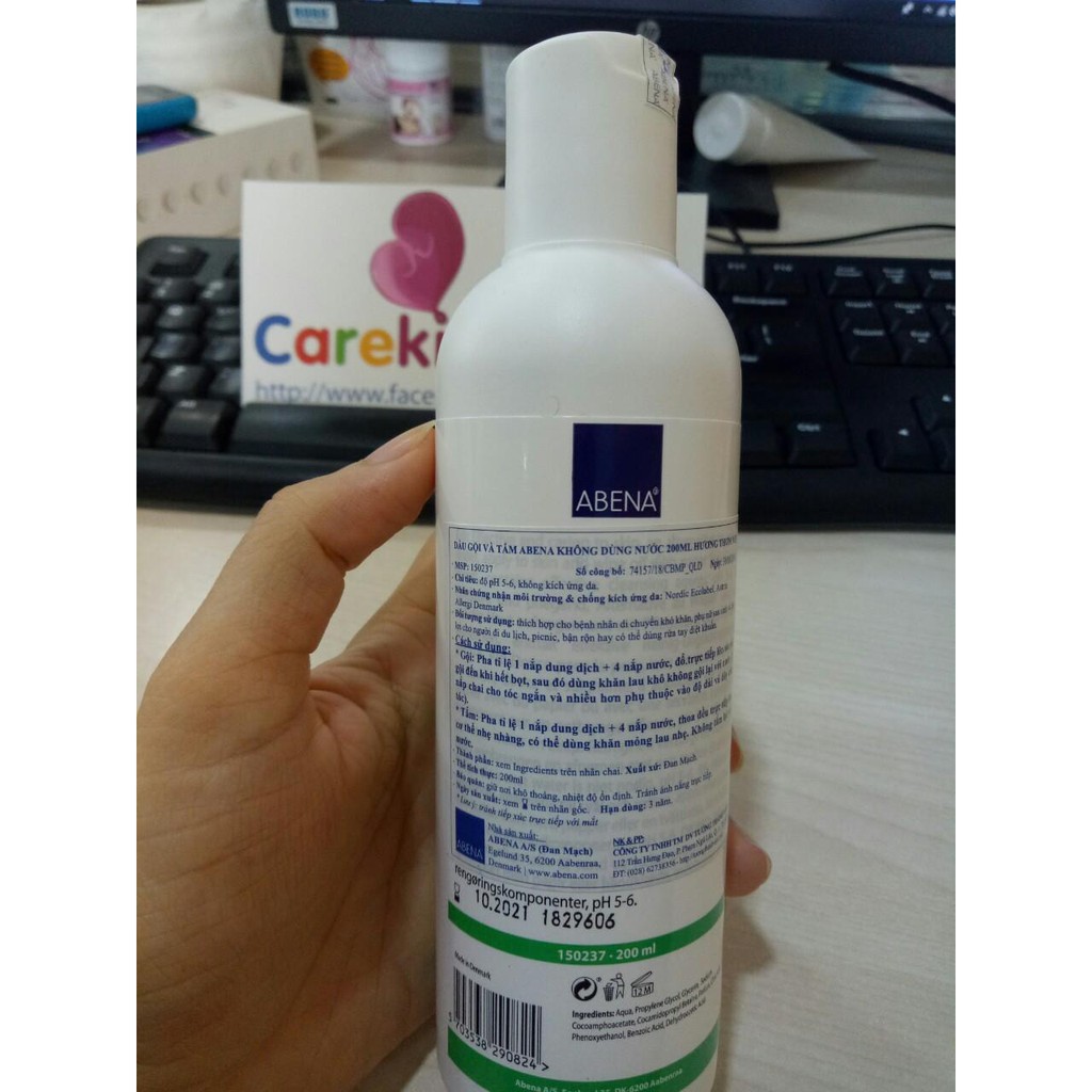 Dầu tắm gội khô cho người lớn Abena Hair Body Wash 100ml - hàng chính hãng | BigBuy360 - bigbuy360.vn