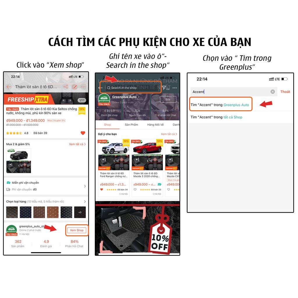 Thảm lót sàn ô tô 6D Kia Seltos 2020-2023 chống nước, không mùi, phủ kín 90% sàn xe