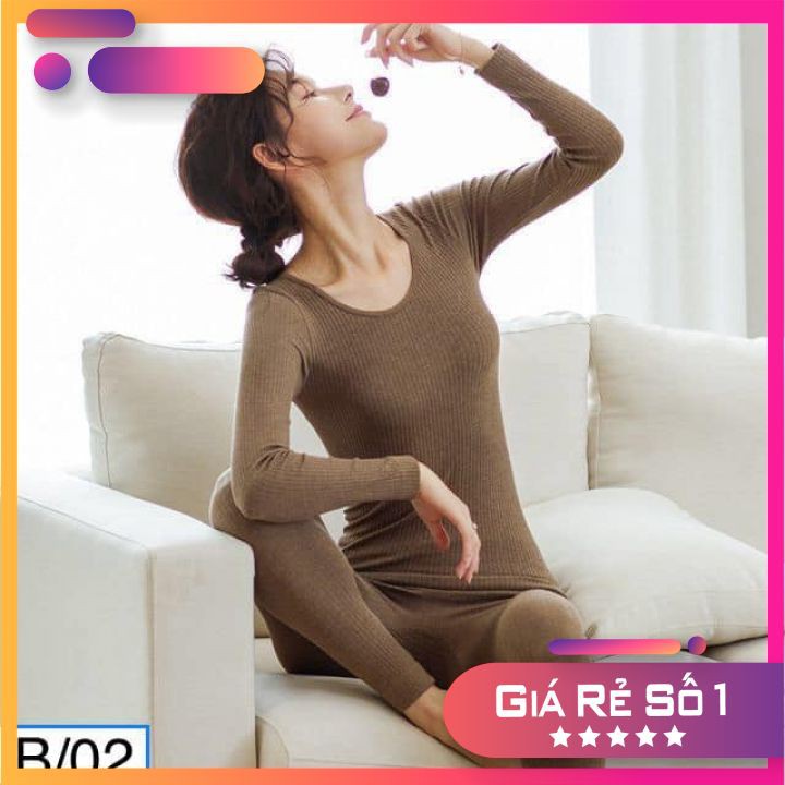 { FreeShip_Mới Nhất năm 2021} Bộ ngủ giữ nhiệt sợi len tăm Nhật bản cao cấp giữ nhiệt siêu tốt | BigBuy360 - bigbuy360.vn