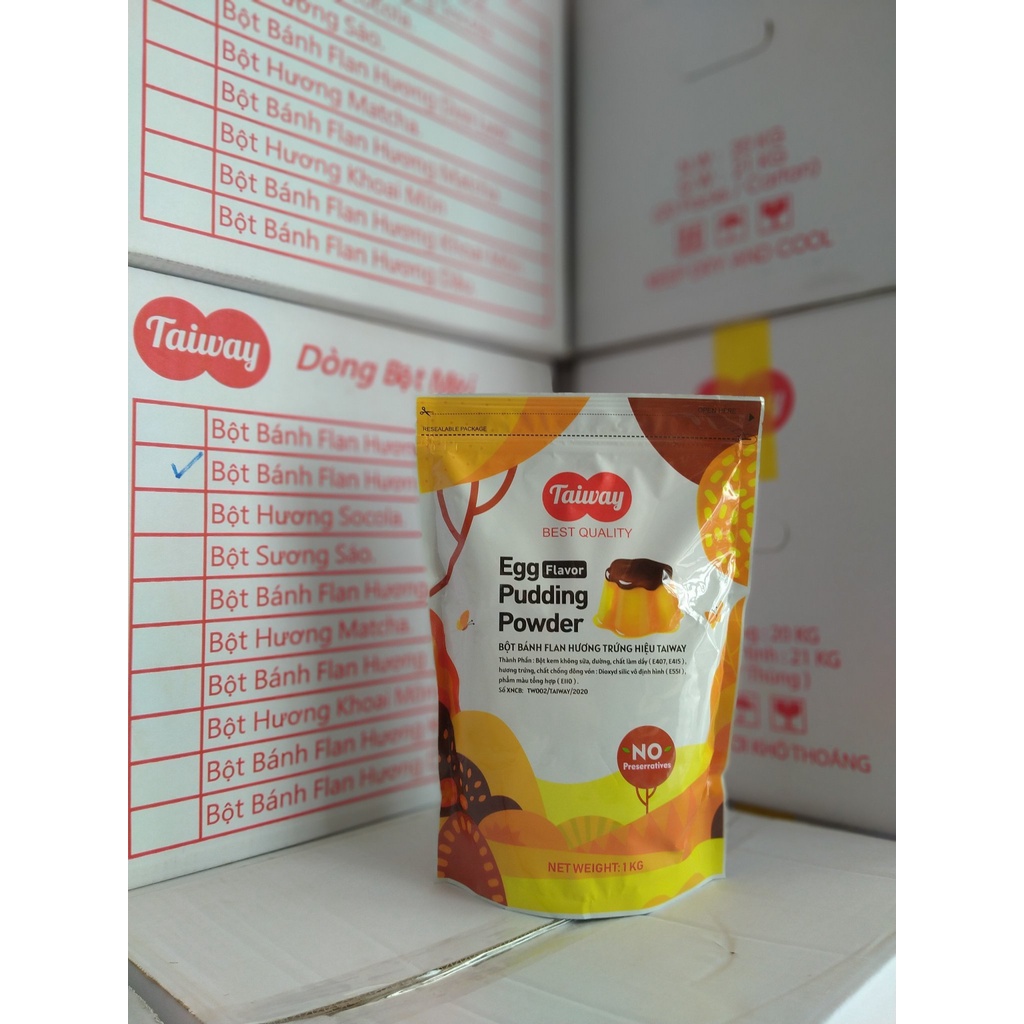Bột pudding trứng Taiway Việt Nam  pudding hột gà truyền thống Đài Loan