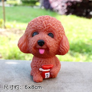 Đồ chơi trang trí Chó Tài lộc màu nâu