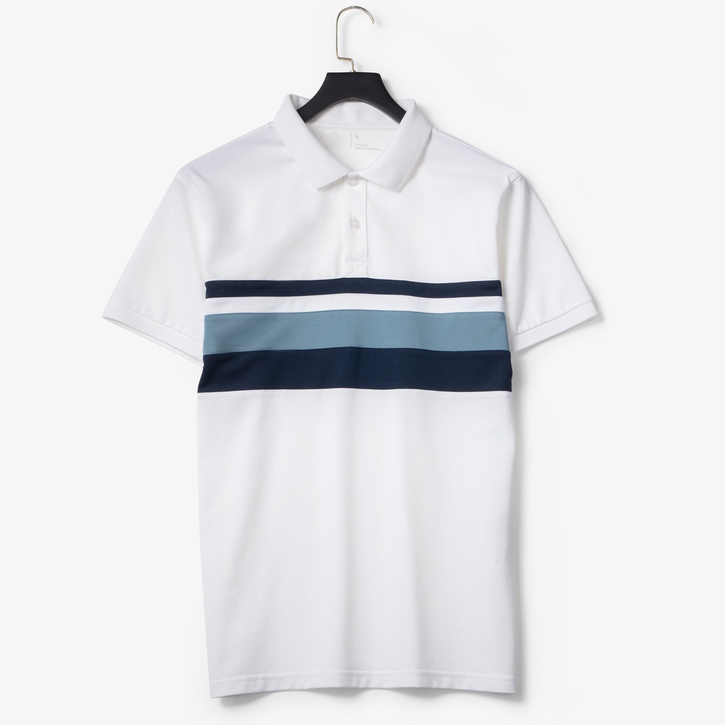 Áo Thun Nam Polo Ngắn Tay Cao Cấp Chất Liêu 100% Vải Cá Sấu Cotton Phối Viền Năng Động Trẻ Trung Nam Tính