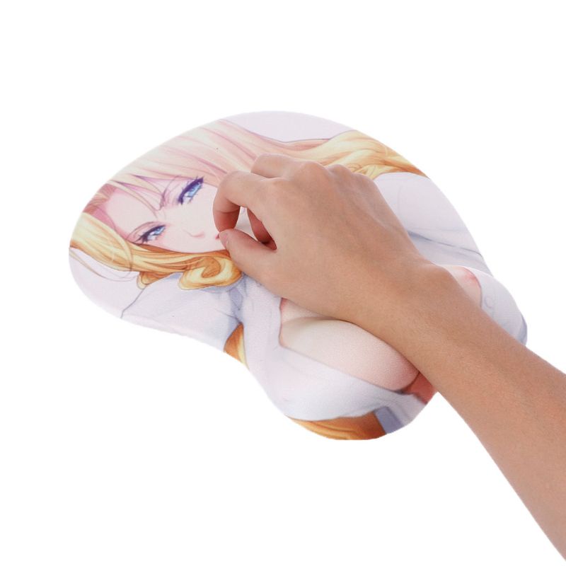 Rx Miếng Lót Chuột Silicon Hình Anime 3d Sáng Tạo Hỗ Trợ Cổ Tay