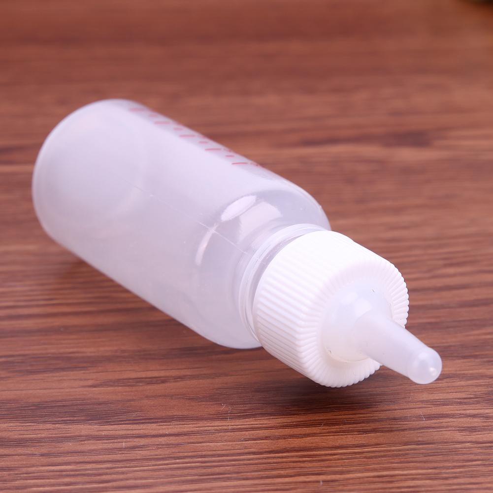 Bình sữa 50ml bằng silicon trong suốt dành cho thú cưng