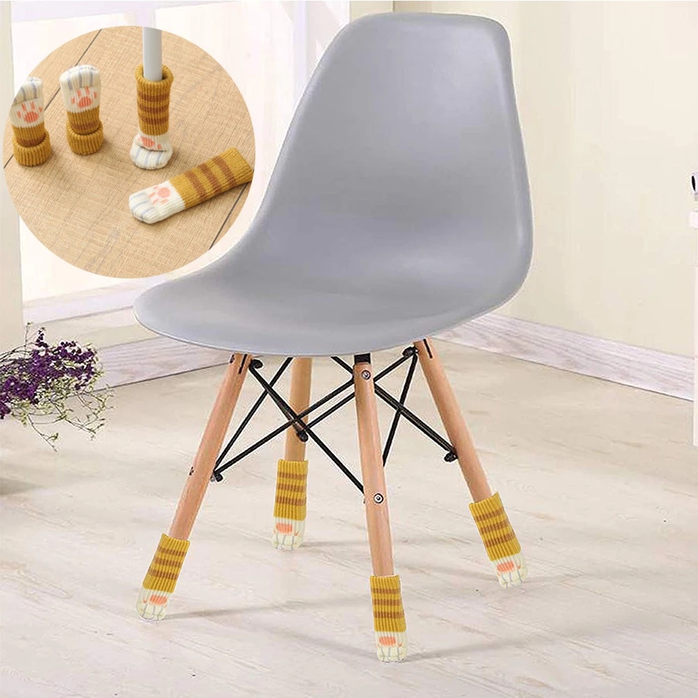 Vỏ Bọc Chân Bàn Ghế Gỗ Hình Móng Mèo Dễ Thương Chống Trượt Chống Mòn Bảo Vệ Chân