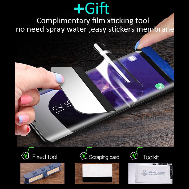 Miếng dán toàn màn hình cong 3D cho Samsung S23 Ultra S23+ S22 Plus S21 Note 20 Ultra S21 FE S20 FE Galaxy S20 Ultra S10 S10 Plus S8/S9 S8/S9Plus S7 Edge/Note 8/9 Note 10 Plus