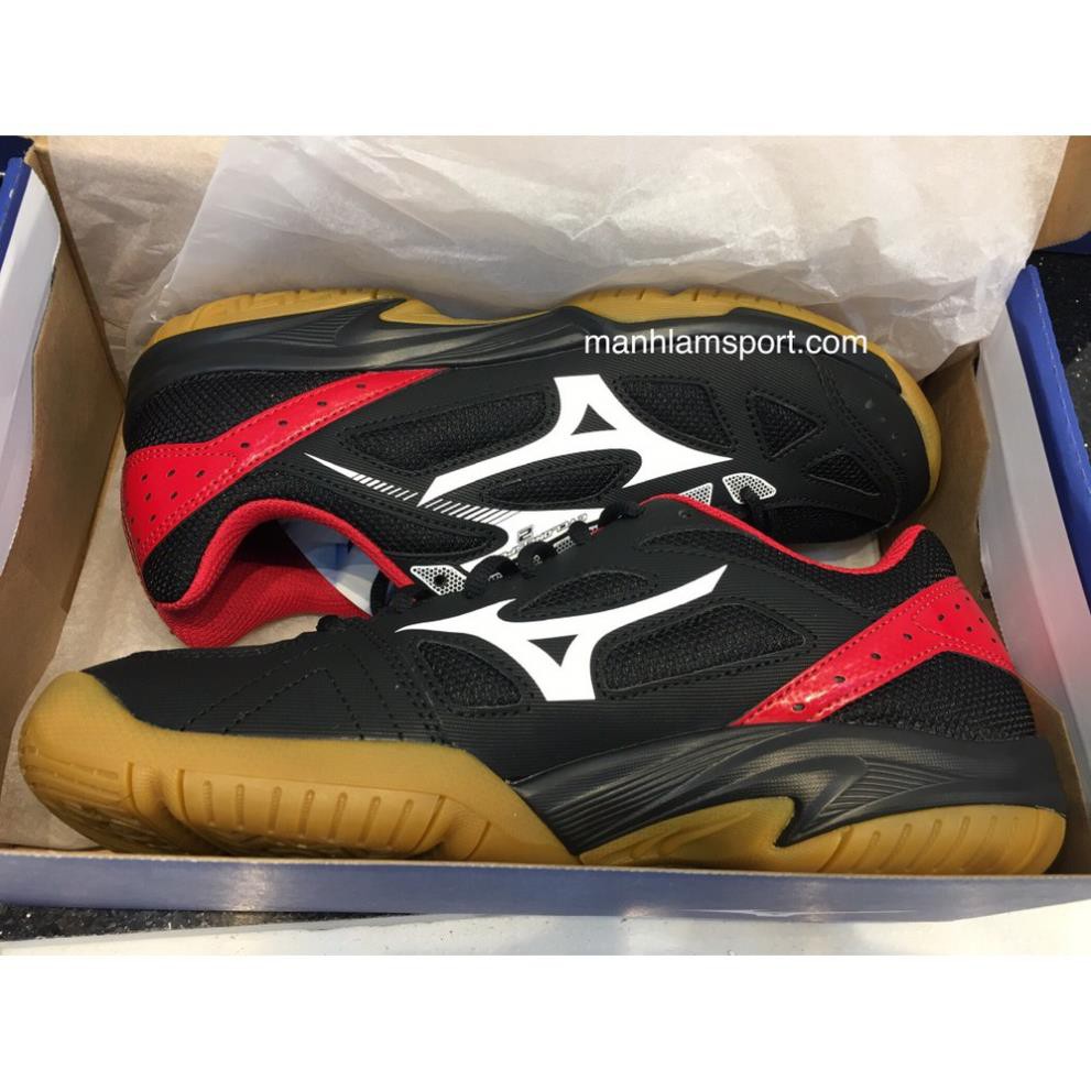 Giày cầu lông Mizuno Cyclone Speed 2 V1GA198002 Đen Trắng Đỏ Bh 2 Năm Tốt Nhất . new :