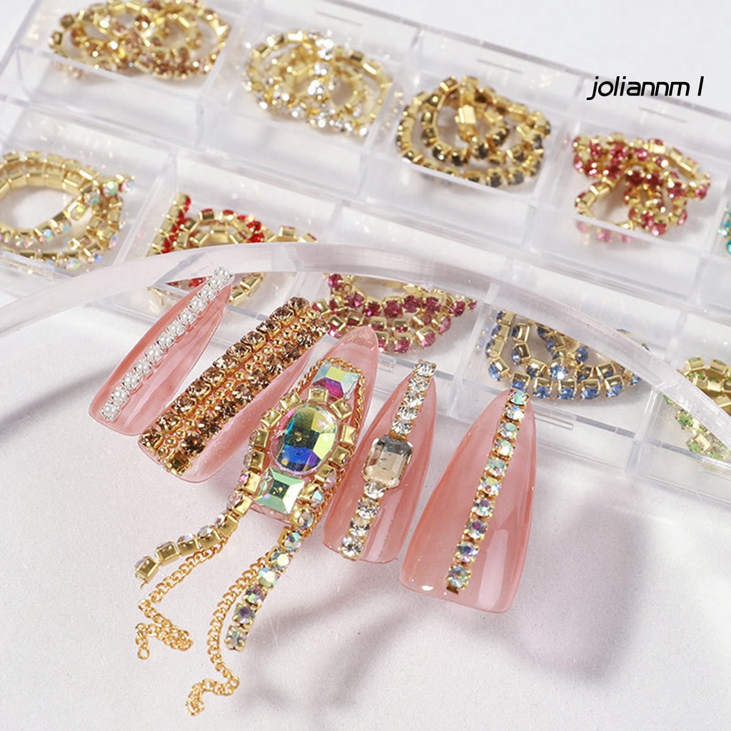 Set 12 Phụ Kiện 3d Trang Trí Móng Tay