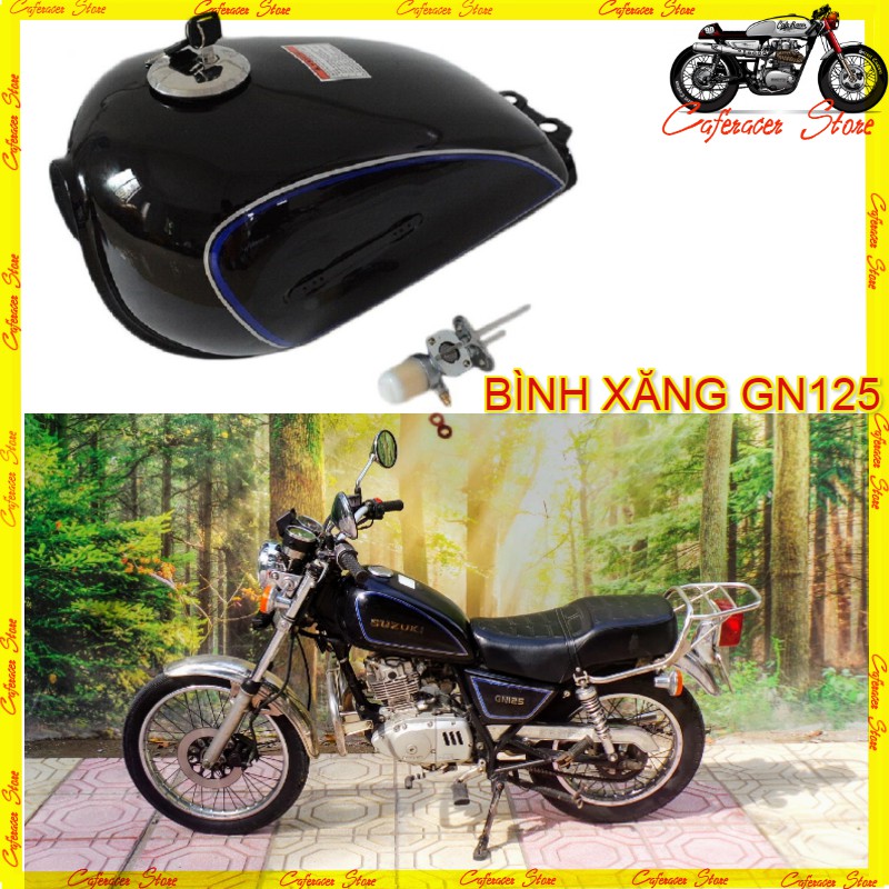 BÌNH XĂNG SU GN 125 💎 Thùng xăng sơn sẵn 3 lớp, dày dặn chuyên độ dòng classic như WIN, honda67...hoặc thay thế  GN125