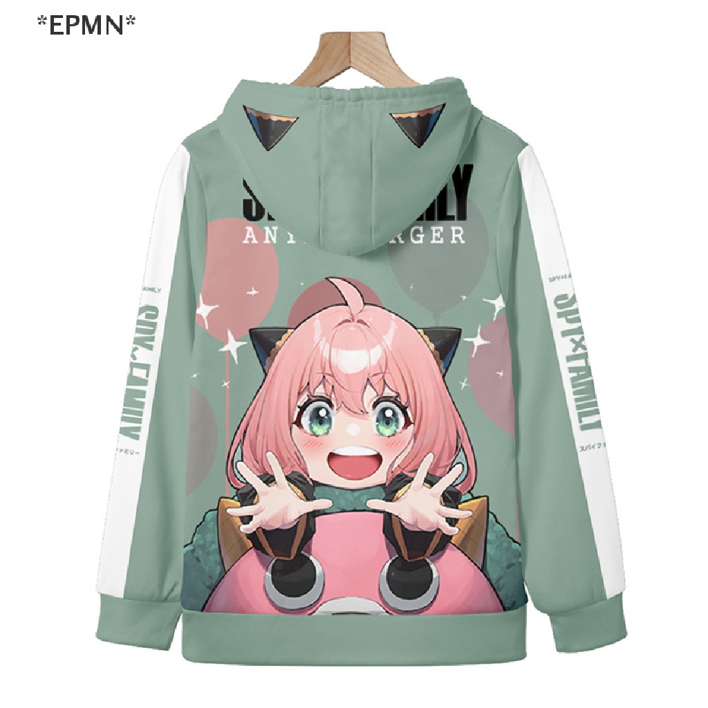 Epmn Áo Hoodie Mềm Hóa Trang Nhân Vật Loid Anya Yor Forger Phim Spy X Cho Gia Đình