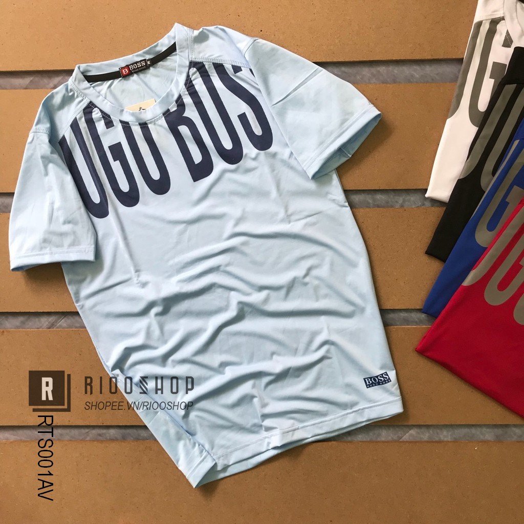 Áo thun nam cổ tròn thể thao thun lạnh đẹp nhiều màu mới RTS001AV - áo phông nam tập gym Riooshop | BigBuy360 - bigbuy360.vn