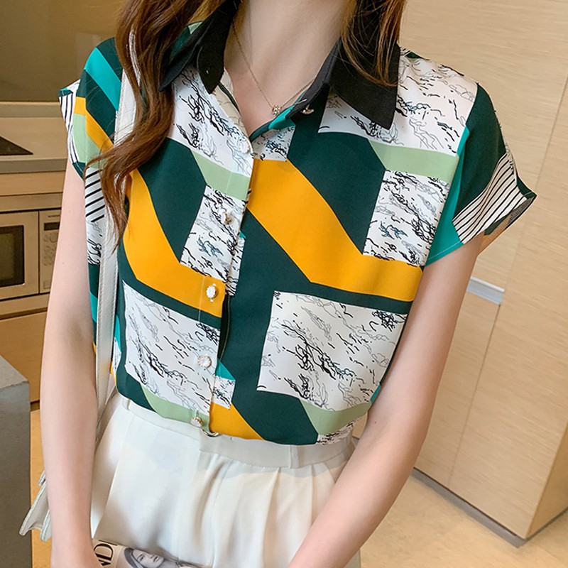 Áo sơ mi lụa trơn trẻ chung sang chảnh 2021