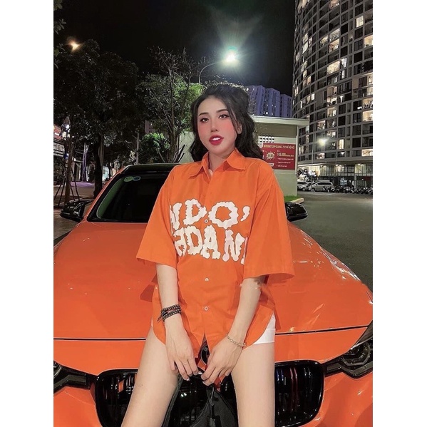 Sét áo sơmi in chữ + quần thun gân