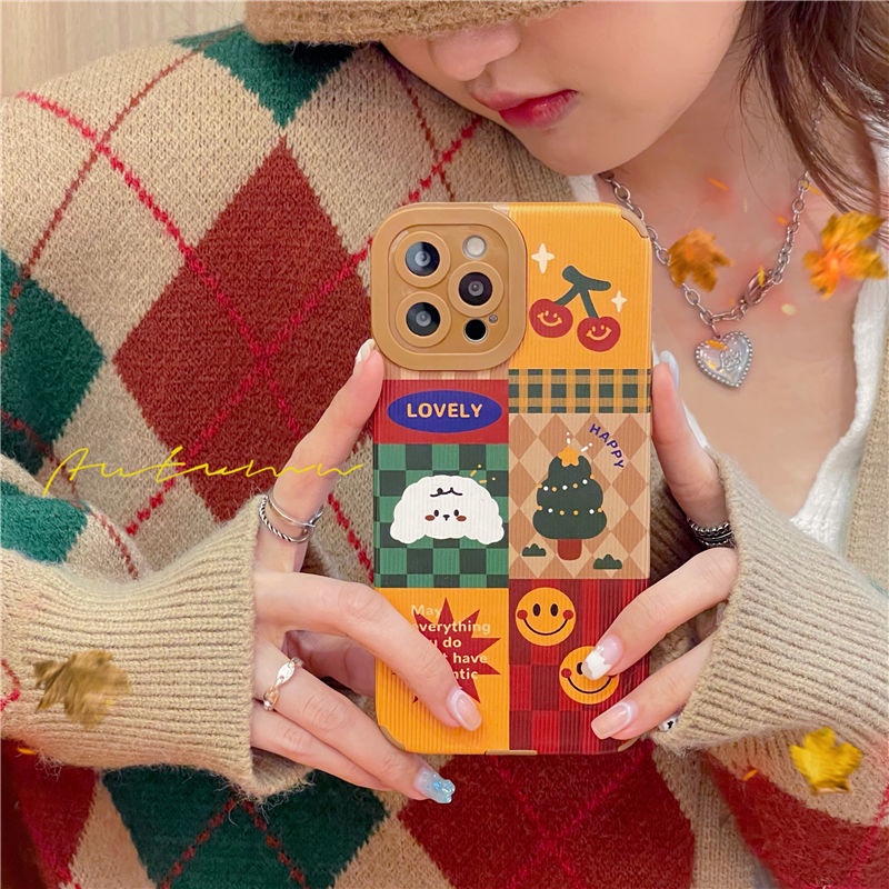 Ốp điện thoại silicon hình cây thông Pjsd cho IPHONE X XS XR XSMAX 11 11PRO 11PROMAX 12 12PRO 12PROMAX 13PRO 13PROMAX